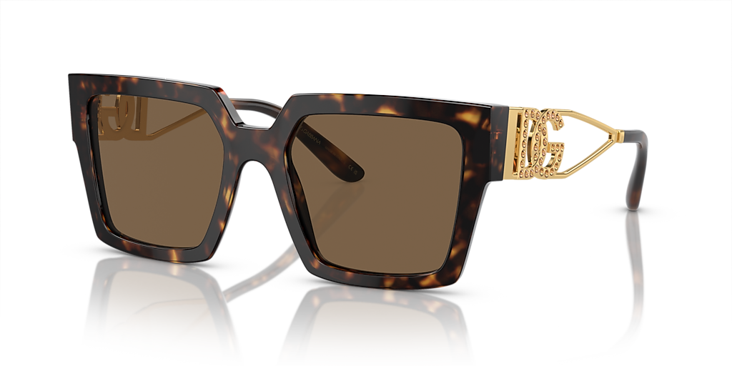 Dolce&Gabbana DG4446B L (53 - 19) with Brown lenses and Tortoise
