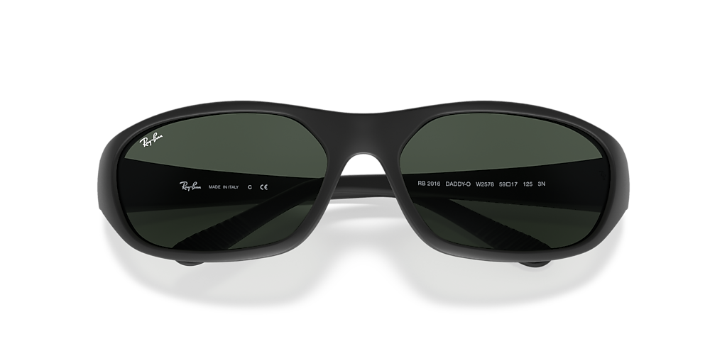 Ray-Ban Daddy-O XL (59 - 17) with Green lenses and Black frame