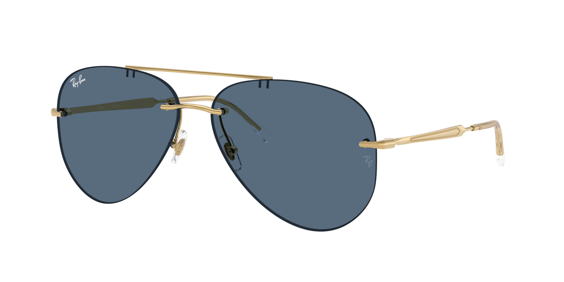 Ray-Ban Unisex Sunglass RB3791 -  Framekleur: Arista, Lenskleur: Donkerblauw