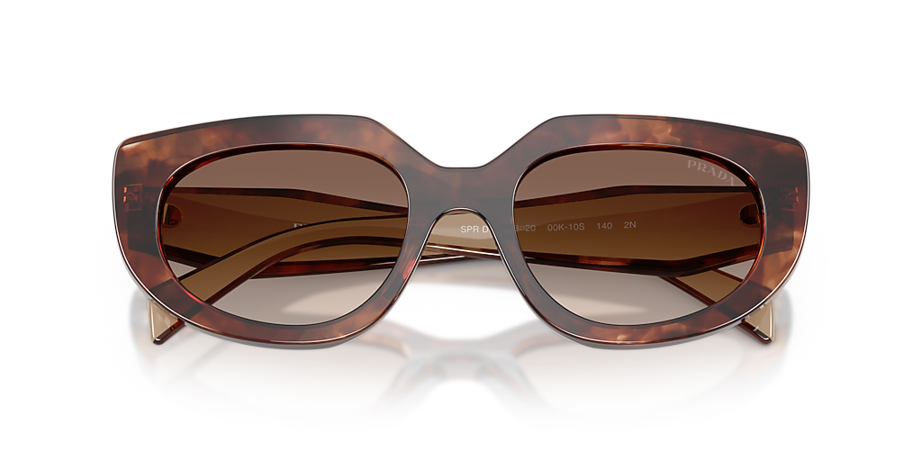 Prada PR D02S M (53 - 20) with Brown lenses and Tortoise  display picture 2