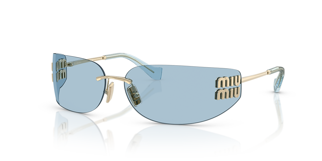 Miu Miu MU A51S M (75 - 14) with Blue lenses and Gold frame