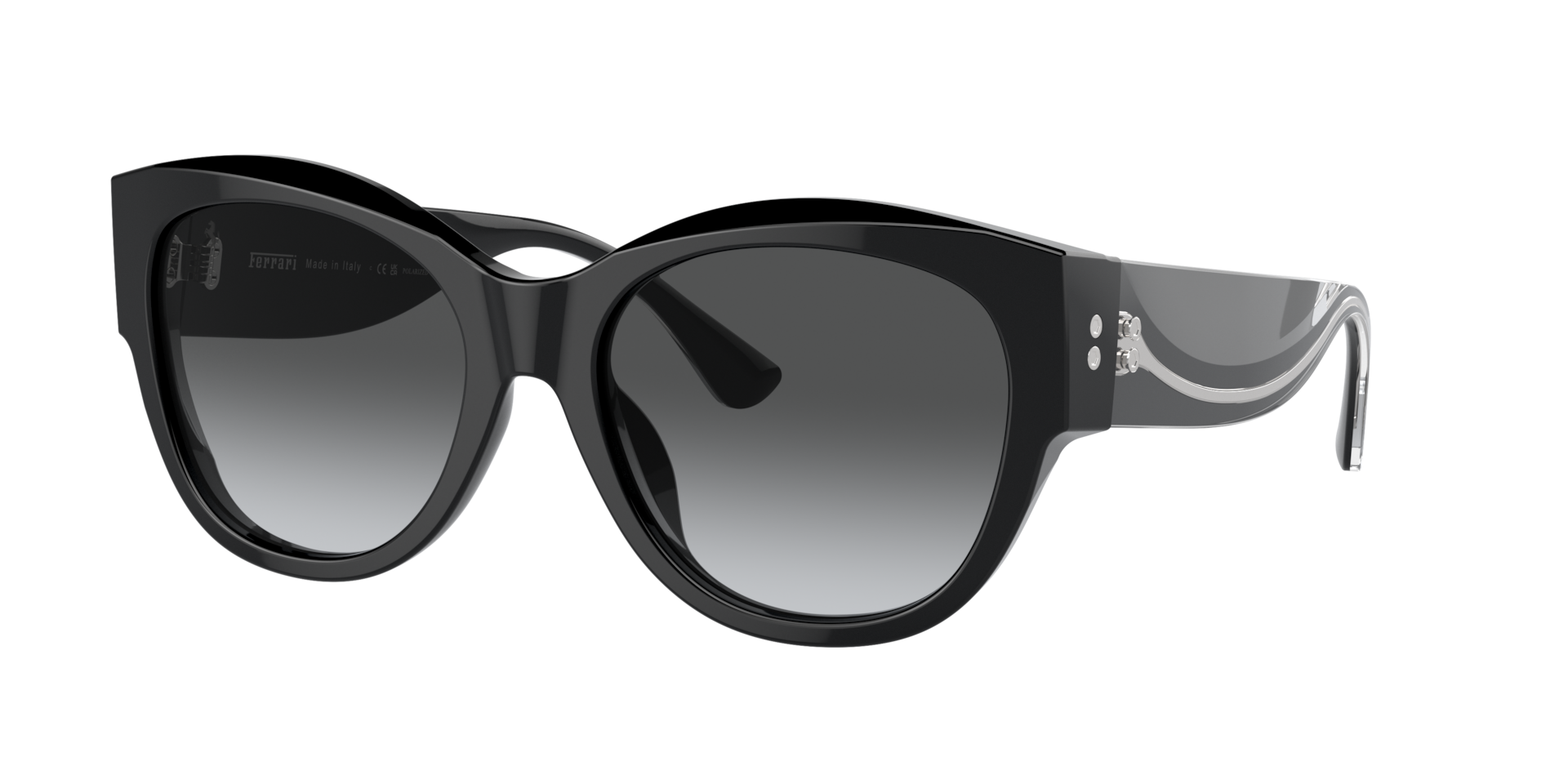 Ferrari Femme Sunglass FH2008U - Couleur du Monture Noir Couleur de Lentille Dgrad Gris Polaris 240 €