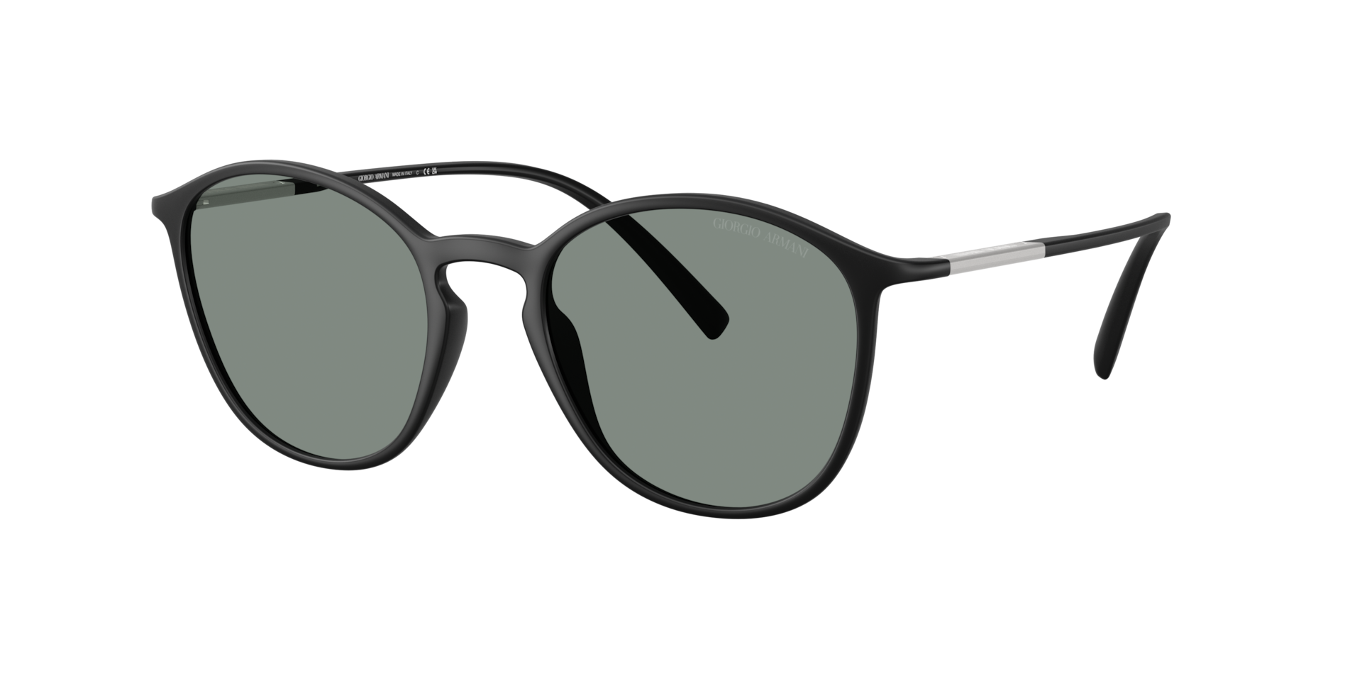 Giorgio Armani Mann Sunglass AR8233U - Rahmenfarbe: Matt Schwarz, Linsenfarbe: Grau