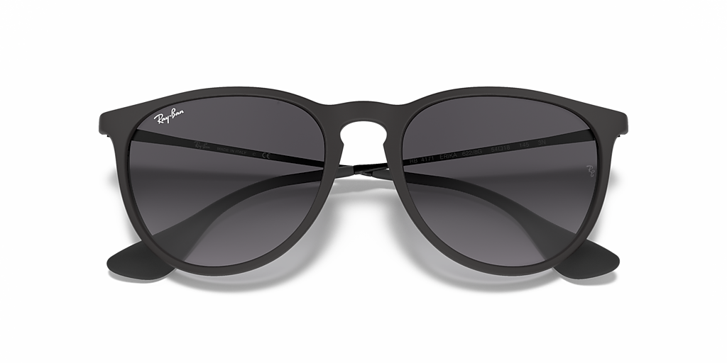 Ray-Ban Erika Classic M (54 - 18) with Grey lenses and Black frame
