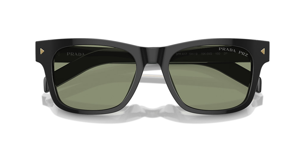 Prada PR A17S M (51 - 19) with Green lenses and Black frame