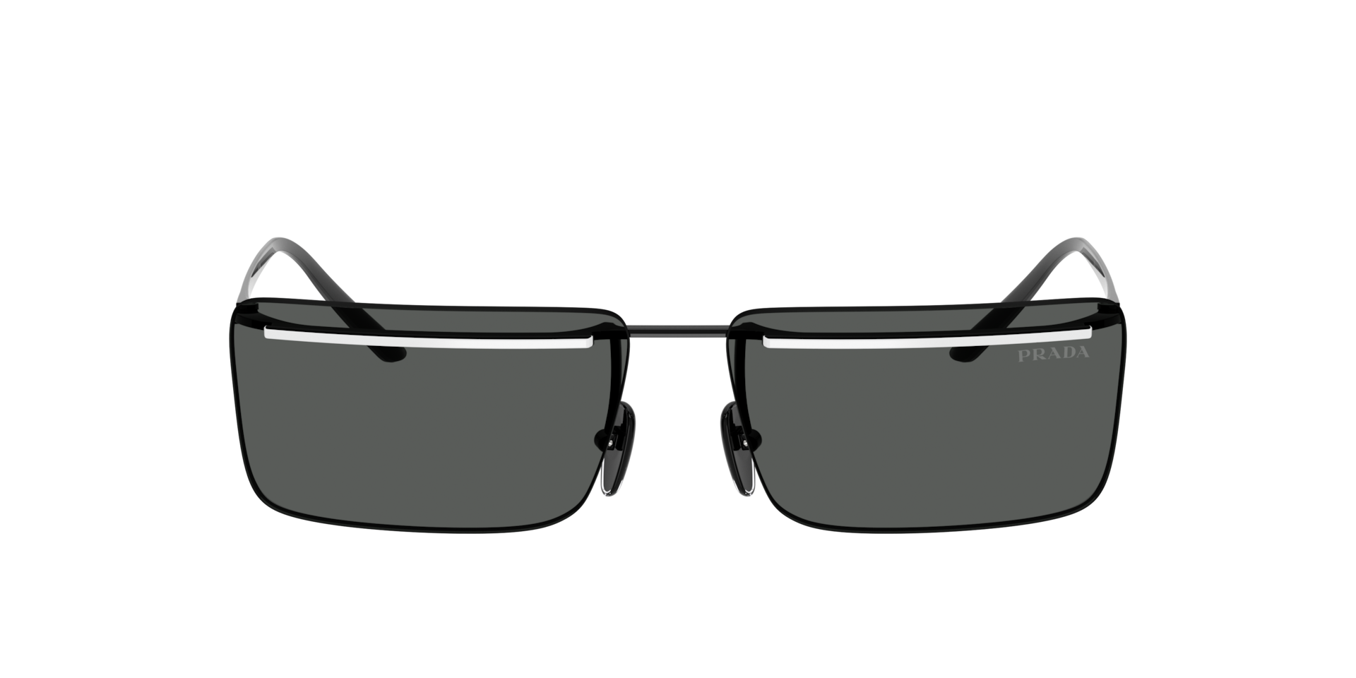 Prada PR C53S M (60 - 14) with Grey lenses and Black frame