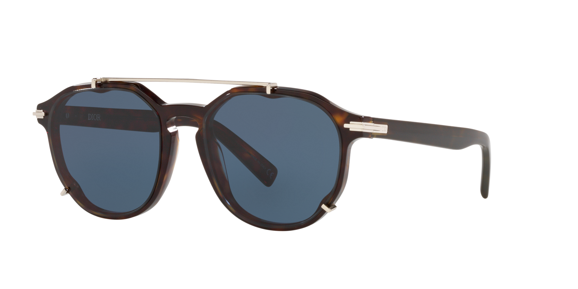 DIOR Man Sunglass DiorBlackSuit RI -  Frame color: Havana, Lens color: Blue