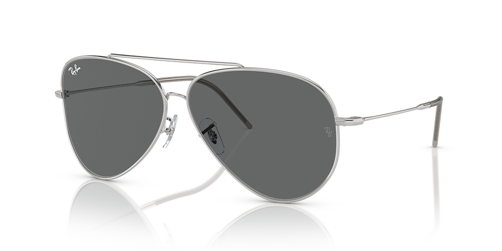 Ray-Ban Aviator Reverse XXL (62 - 11) with Grey lenses and Silver