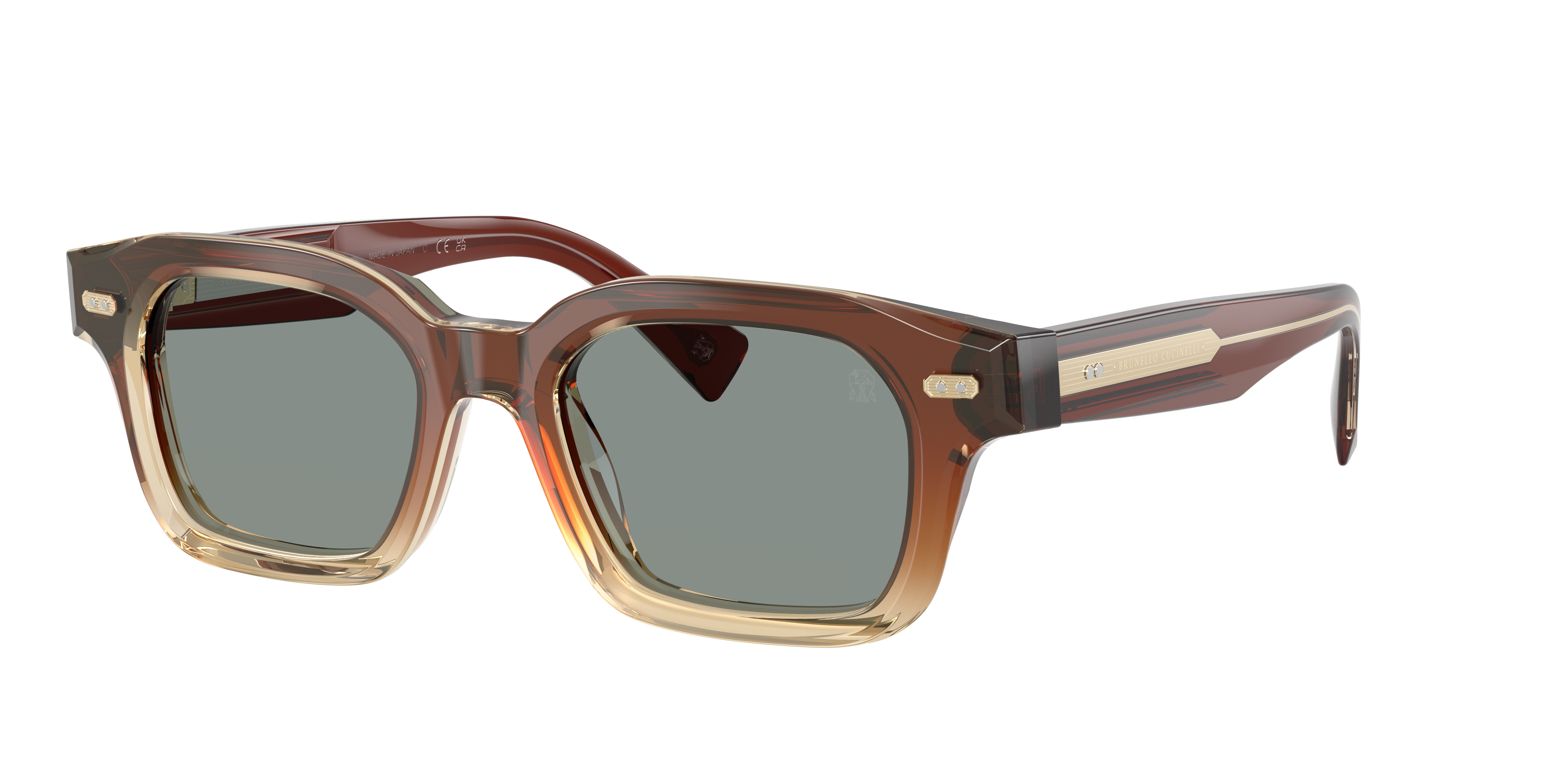 Brunello Cucinelli Man Sunglass BC4018S JARED -  Frame color: Old Fashioned, Lens color: Notte