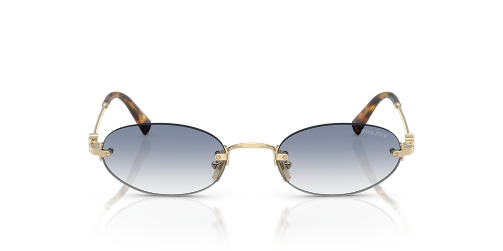Miu Miu MU A54S S (51 - 20) with Blue lenses and Gold frame