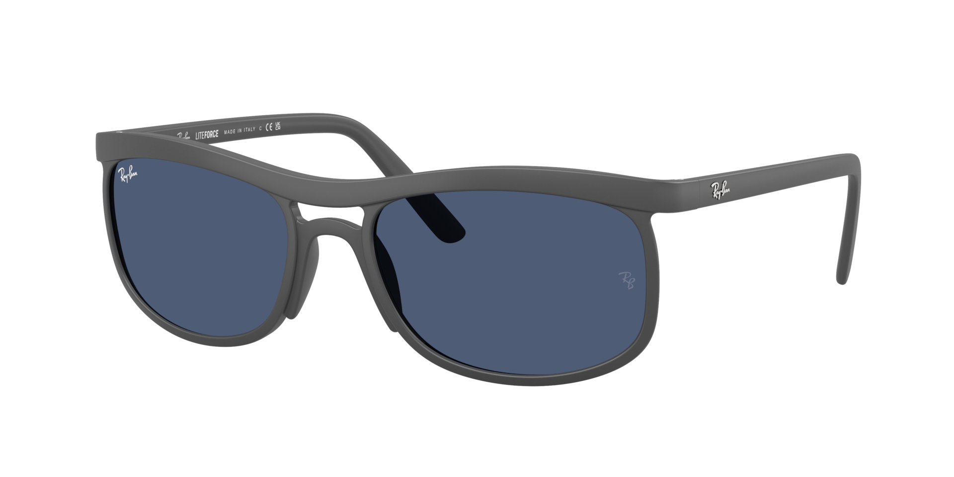 Ray-Ban Unisex Sunglass RB4452 Liteforce -  Frame color: Sand Grey, Lens color: Dark Blue