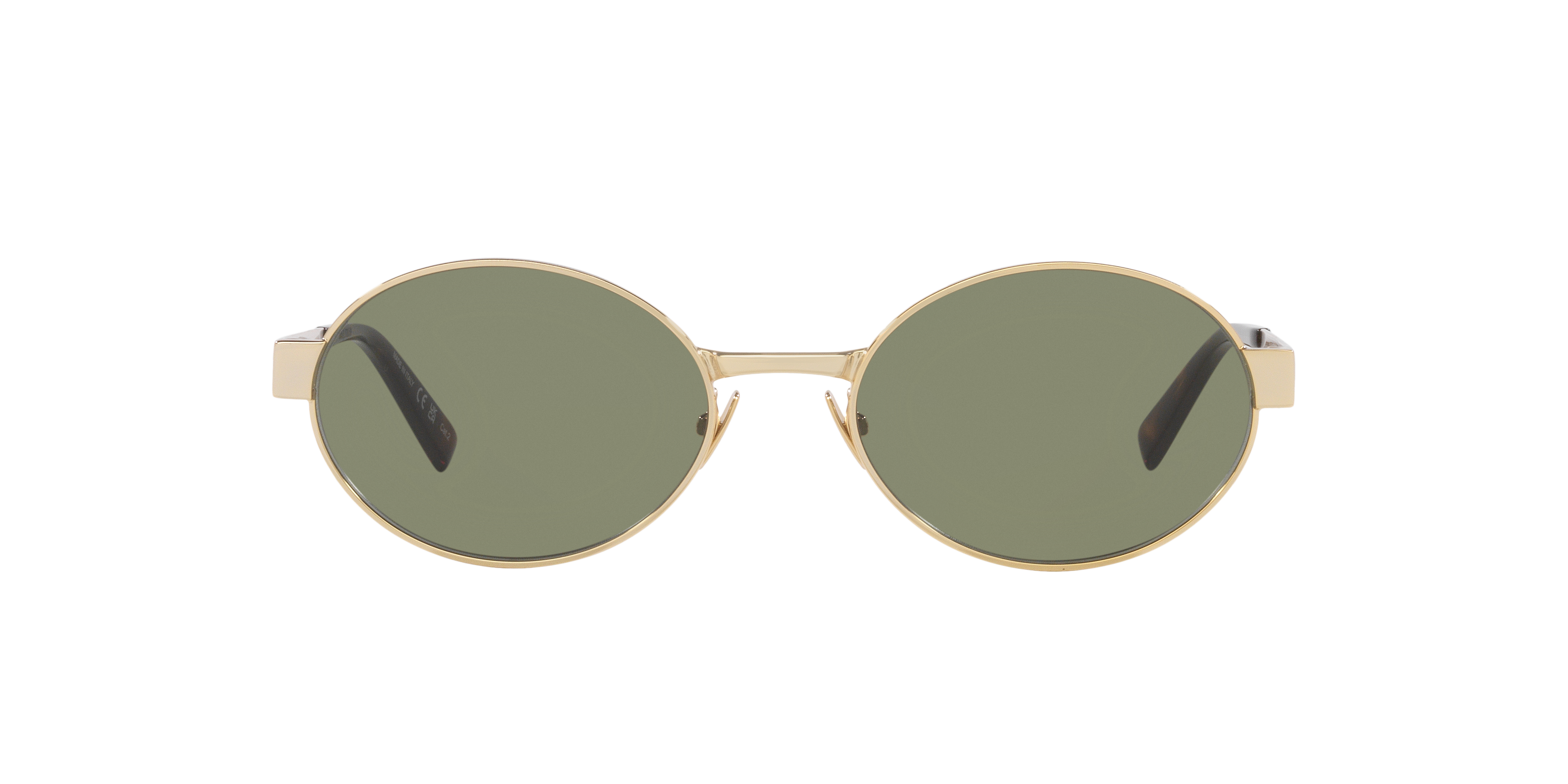 Saint Laurent SL 692 M (55 - 19) with Green lenses and Gold frame