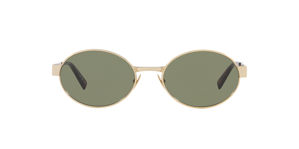 Saint Laurent SL 692 M (55 - 19) with Green lenses and Gold frame