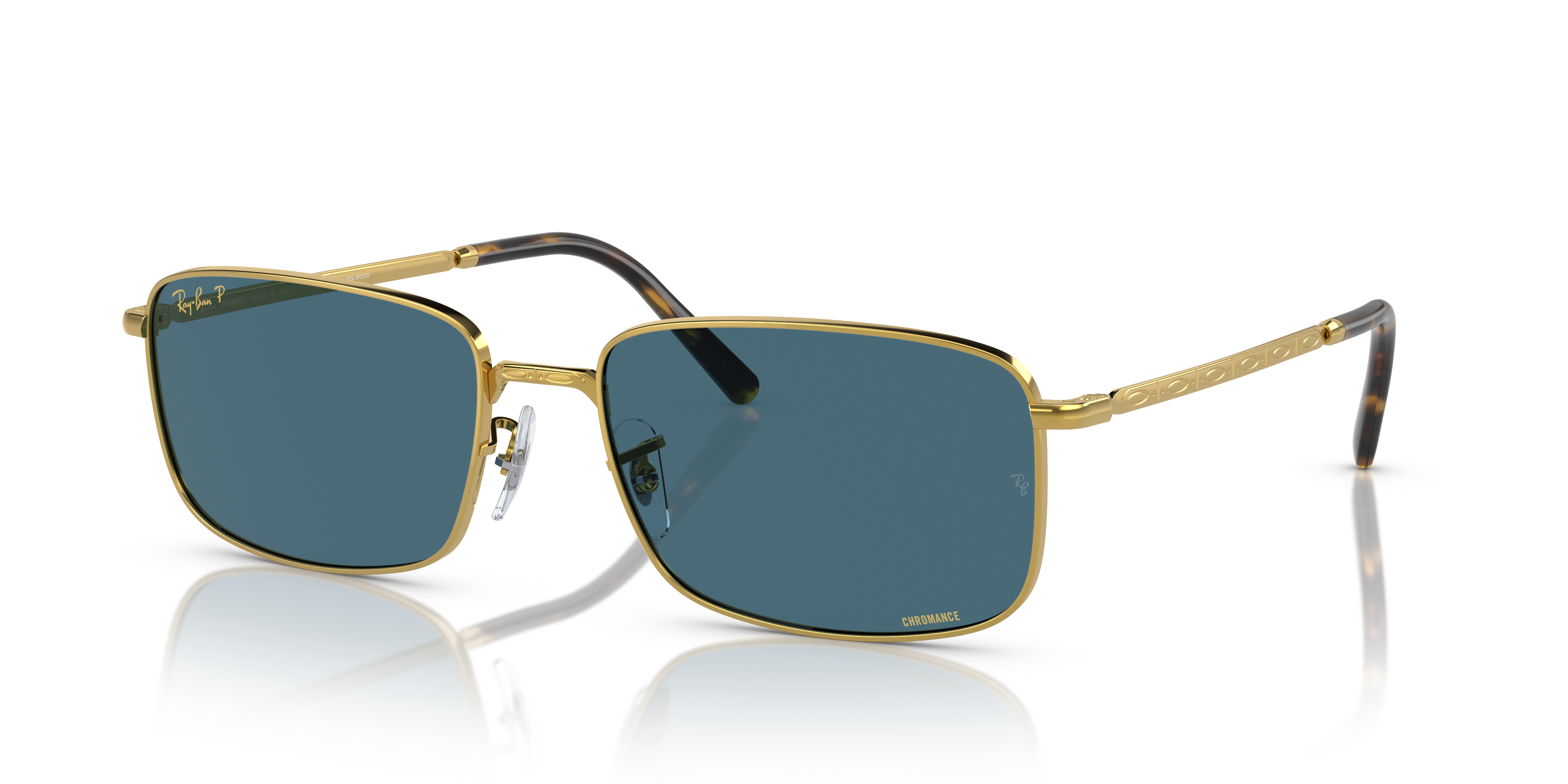 RayBan サングラス　RB3717 偏光レンズ Ray-Ban RB3717 Polarized+ Lenses XL (57 - 18) with Blue lenses and