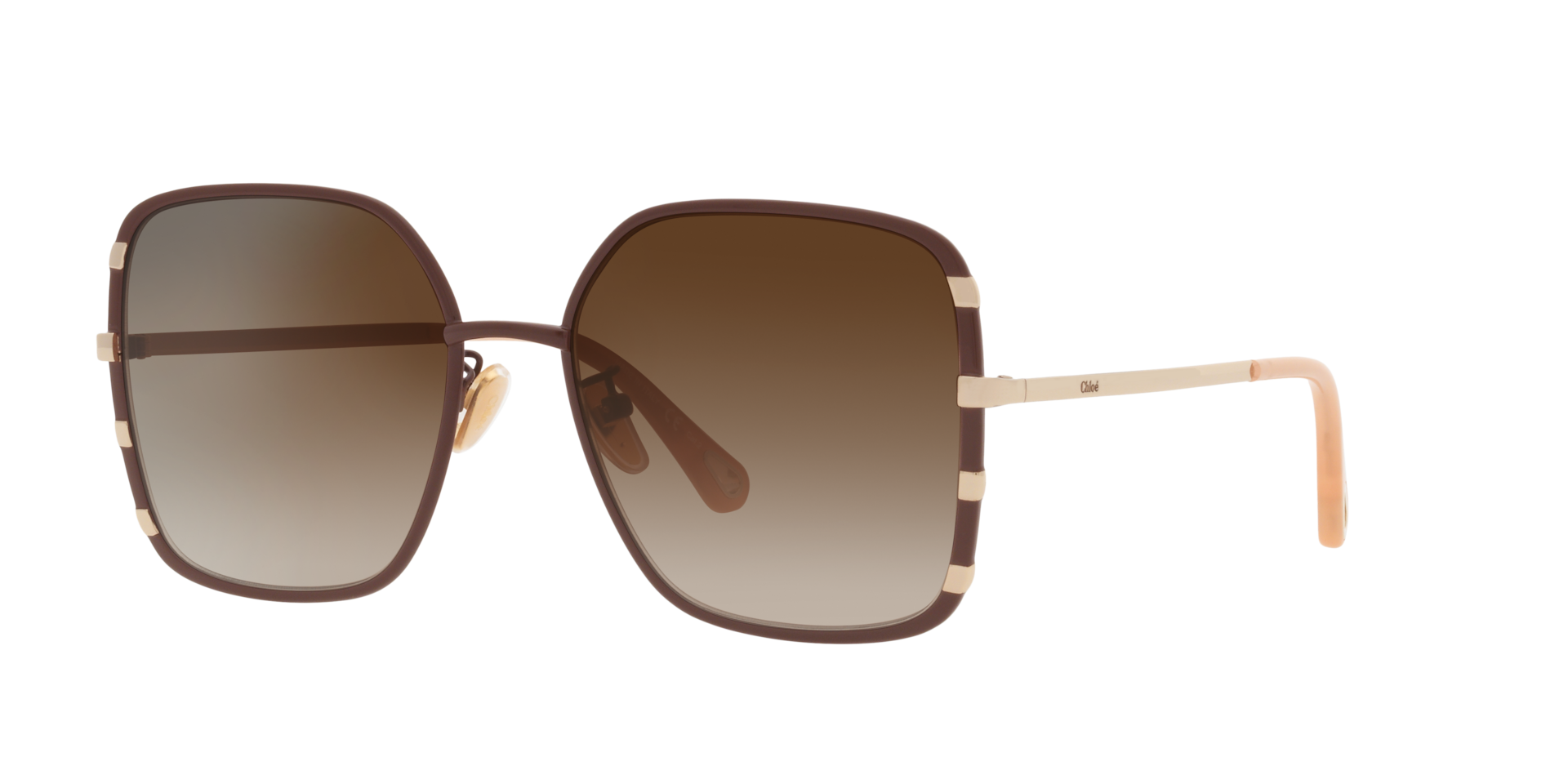 Chlo Femme Sunglass CH0143S - Couleur du Monture Or Incolore Couleur de Lentille Brun 420 €