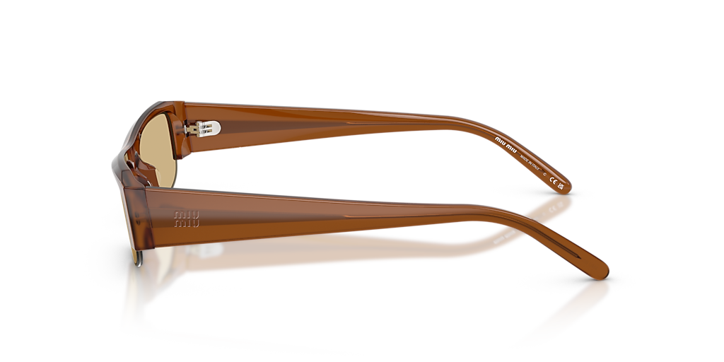 Miu Miu MU B07S XS (51 - 17) with Yellow lenses and Brown frame