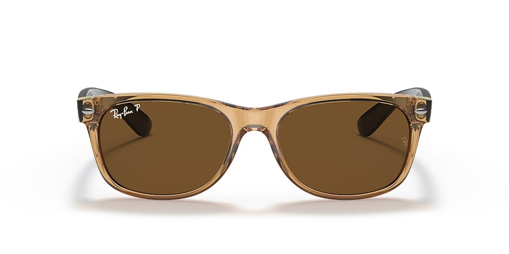 Ray-Ban New Wayfarer Bicolor M (55 - 18) with Brown lenses and