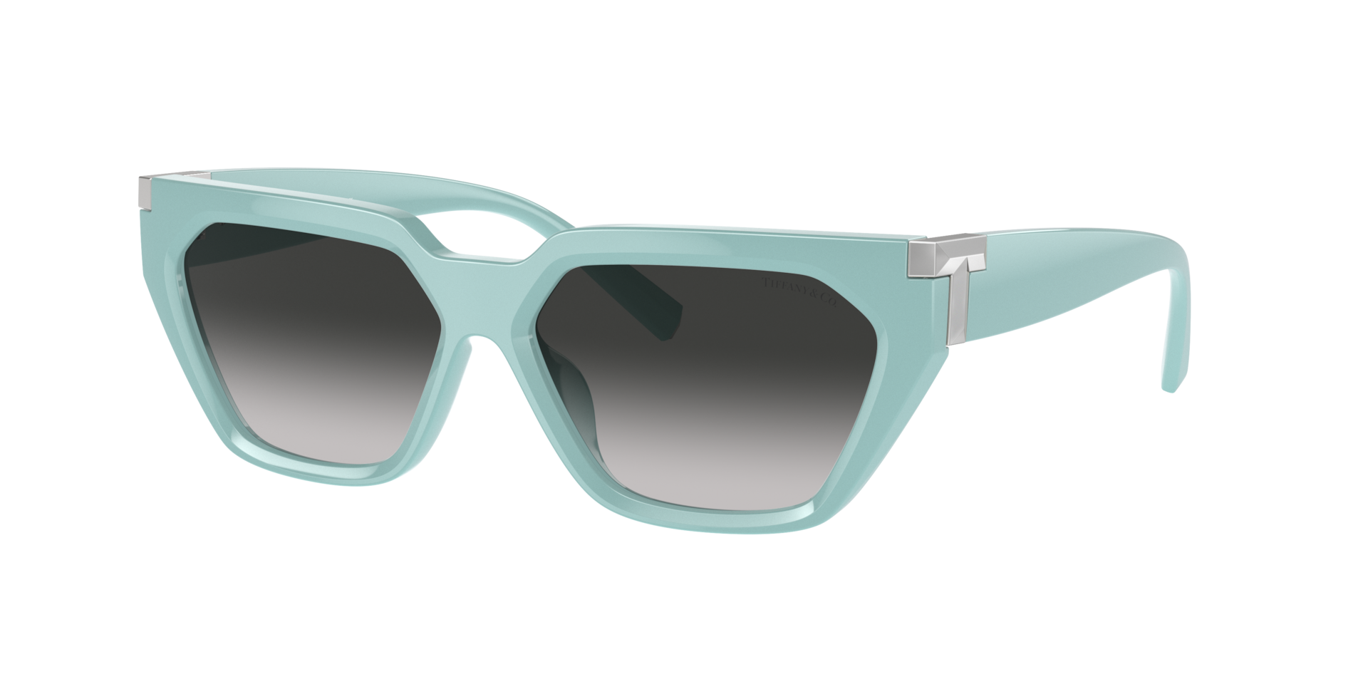Tiffany & Co. Woman Sunglass Steve Mcqueen -  Frame color: Tiffany Blue, Lens color: Grey Gradient