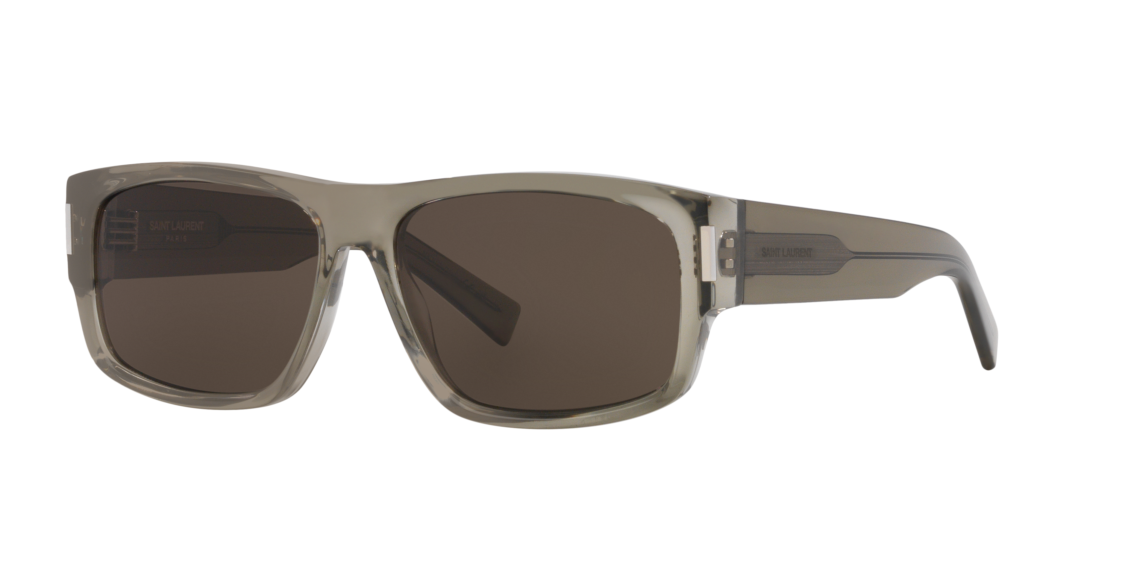 Saint Laurent Man Sunglass SL 689 -  Frame color: Brown, Lens color: Grey