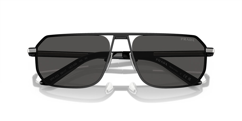 Prada PR A53S XXL (59 - 17) with Grey lenses and Black frame Prada PR A53S XXL (59 - 17) with Grey lenses and Black frame