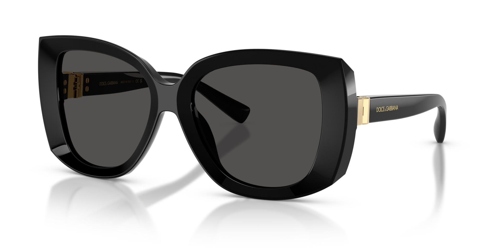 Dolce&Gabbana DG4495 M (56 - 18) with Grey lenses and Black frame