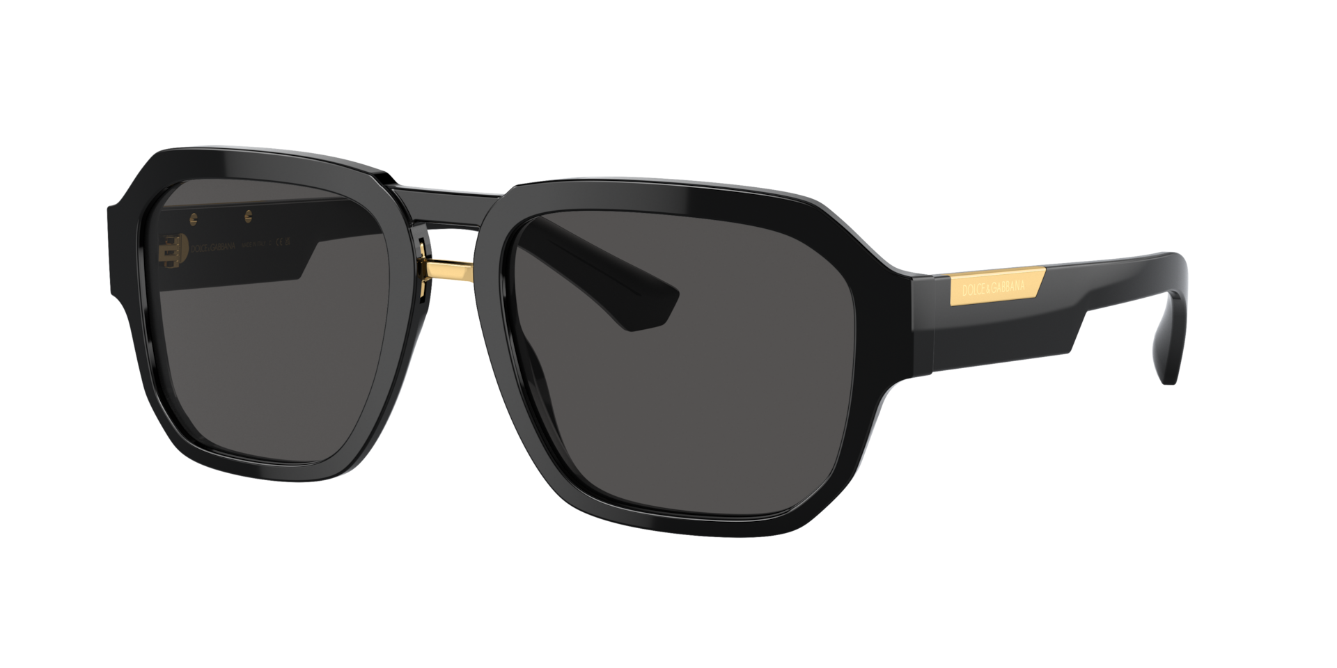 DolceGabbana Homme Sunglass DG4464 - Couleur du Monture Noir Couleur de Lentille Gris fonc 158 €