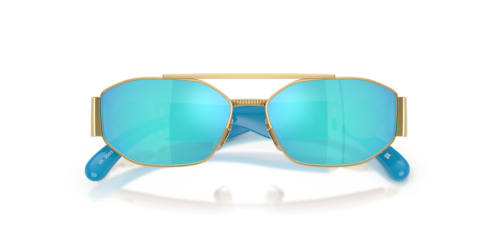 Versace VK2003 XL (50 - 13) with Blue lenses and Gold frame
