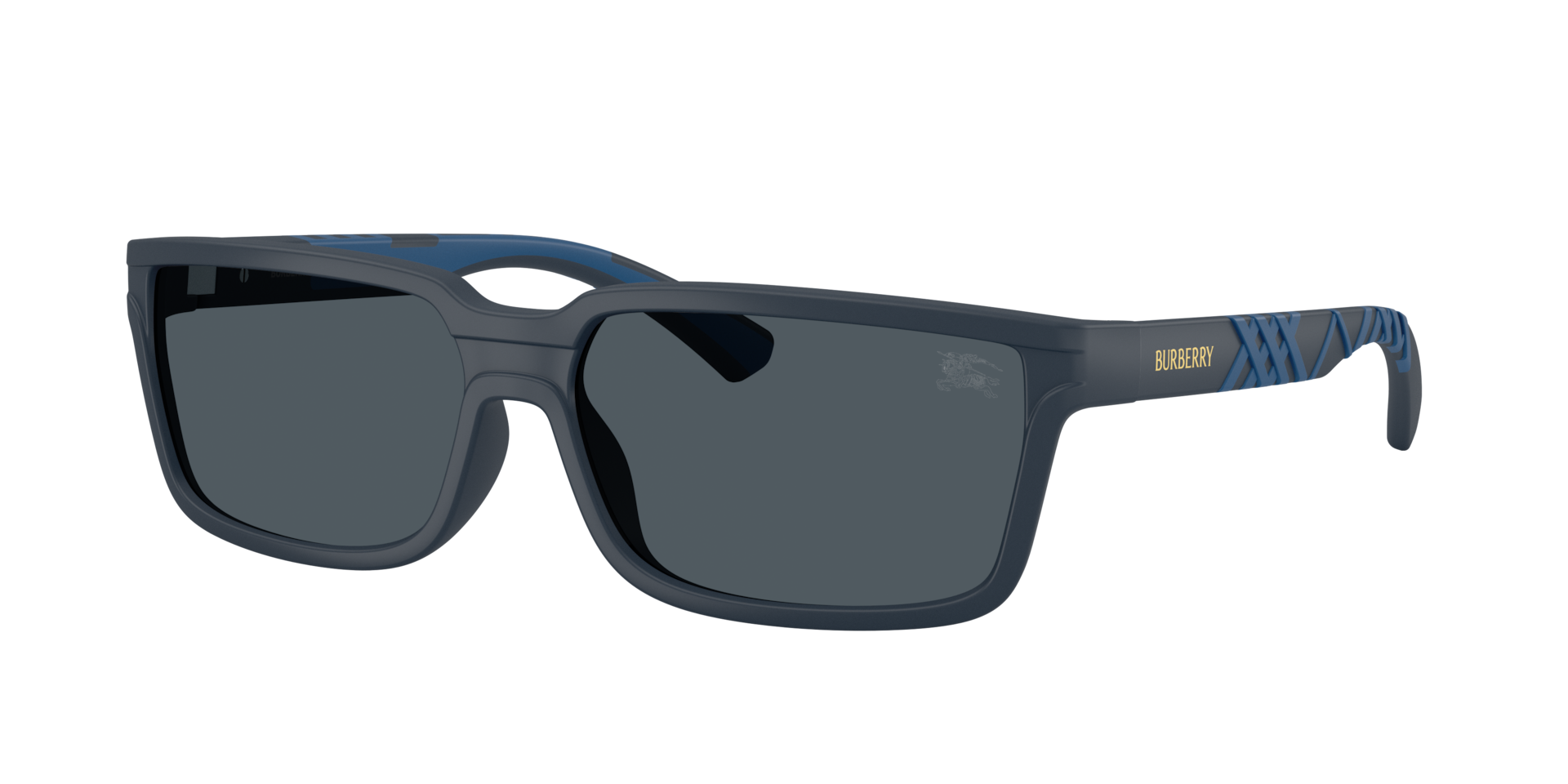 Burberry Mann Sunglass BE4495D - Rahmenfarbe: Matt Blau, Linsenfarbe: Dunkelgrau