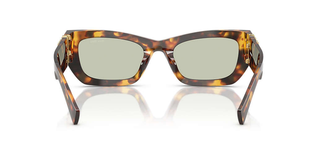 Miu Miu MU 09WS XL (53 - 22) with Green lenses and Tortoise frame