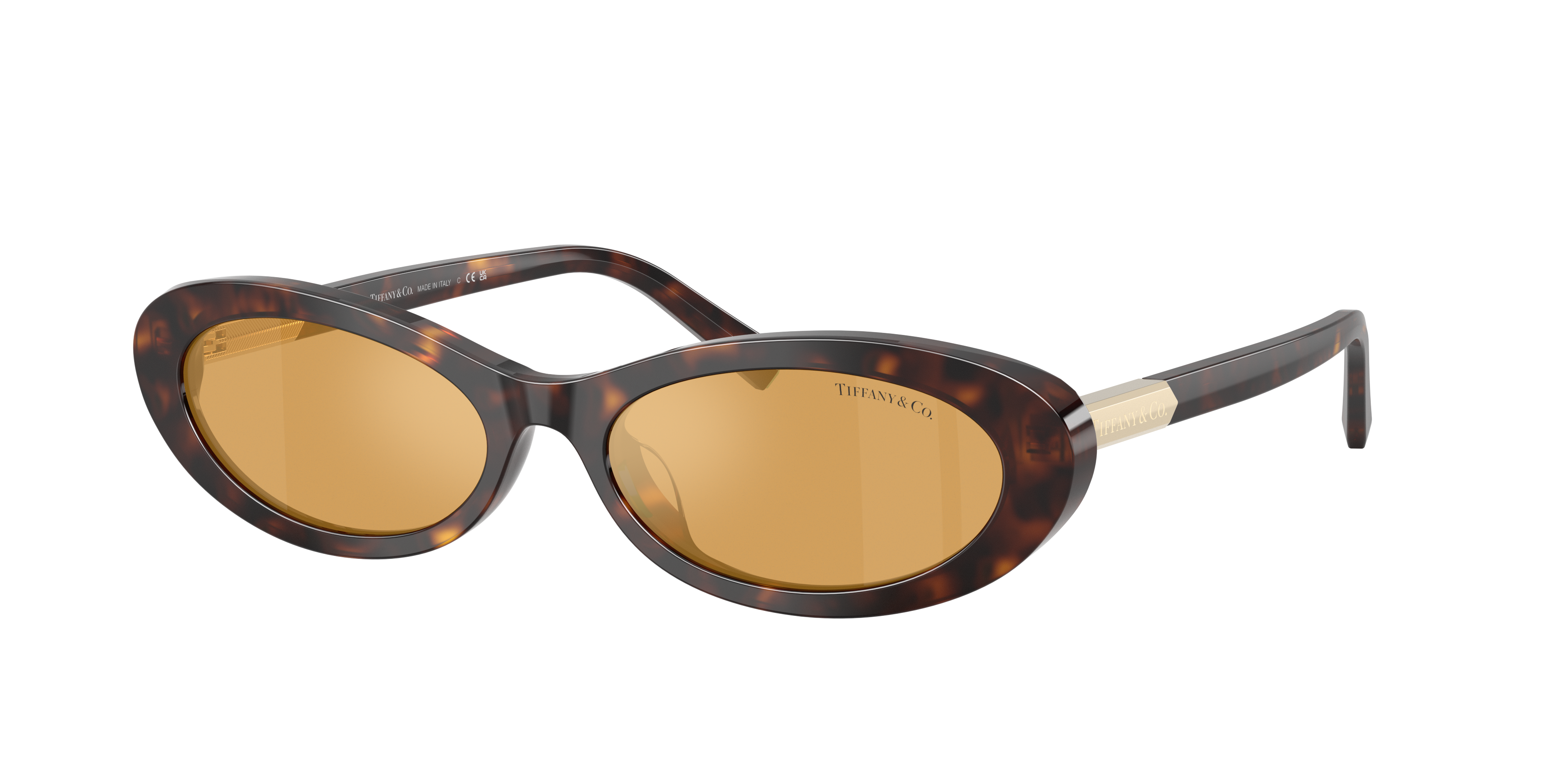 Tiffany & Co. TF4250 L (56 - 17) with Orange lenses and Tortoise