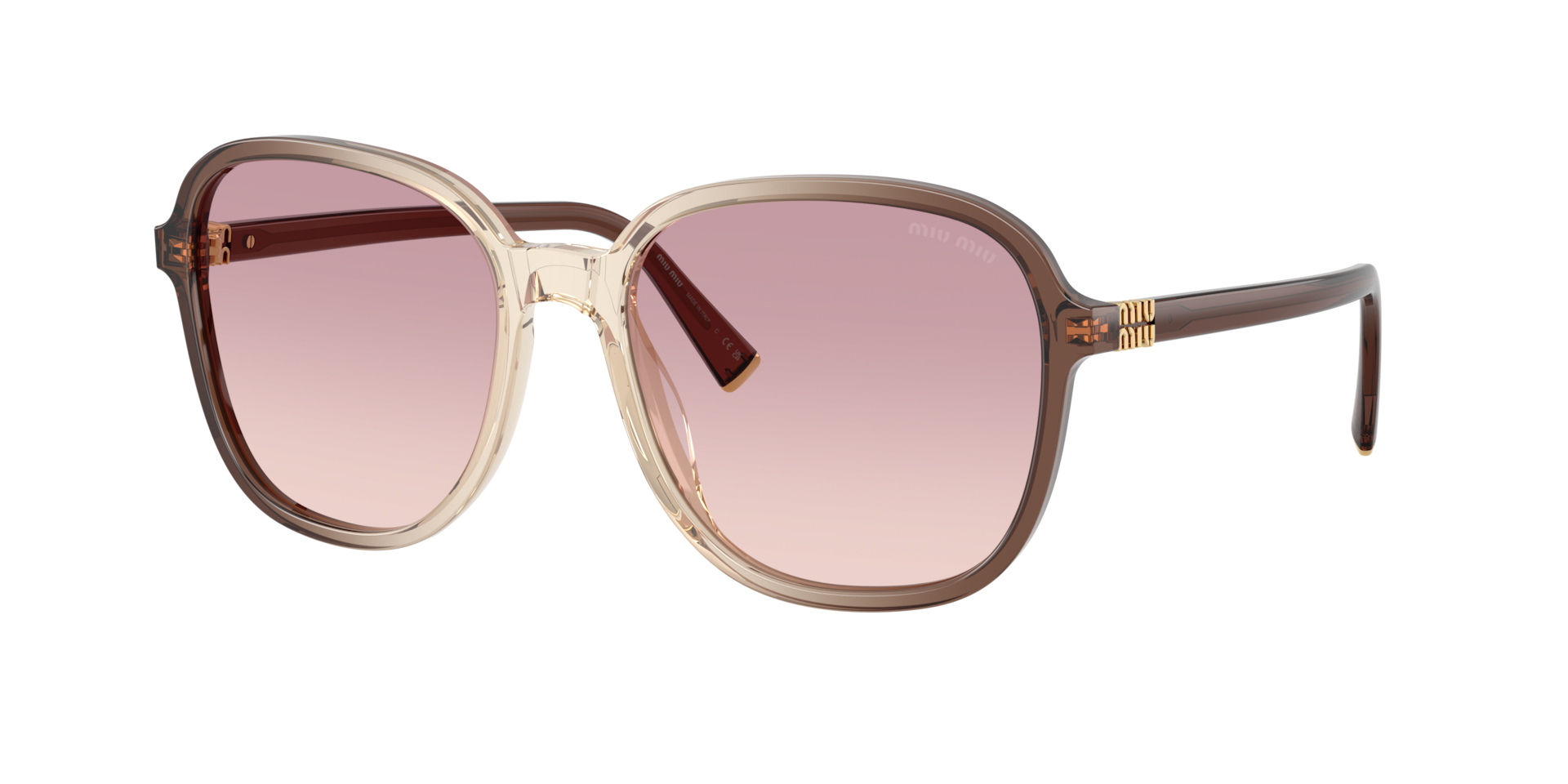 Miu Miu Woman Sunglass MU B01S -  Frame color: Brown Gradient, Lens color: Brown Gradient Violet