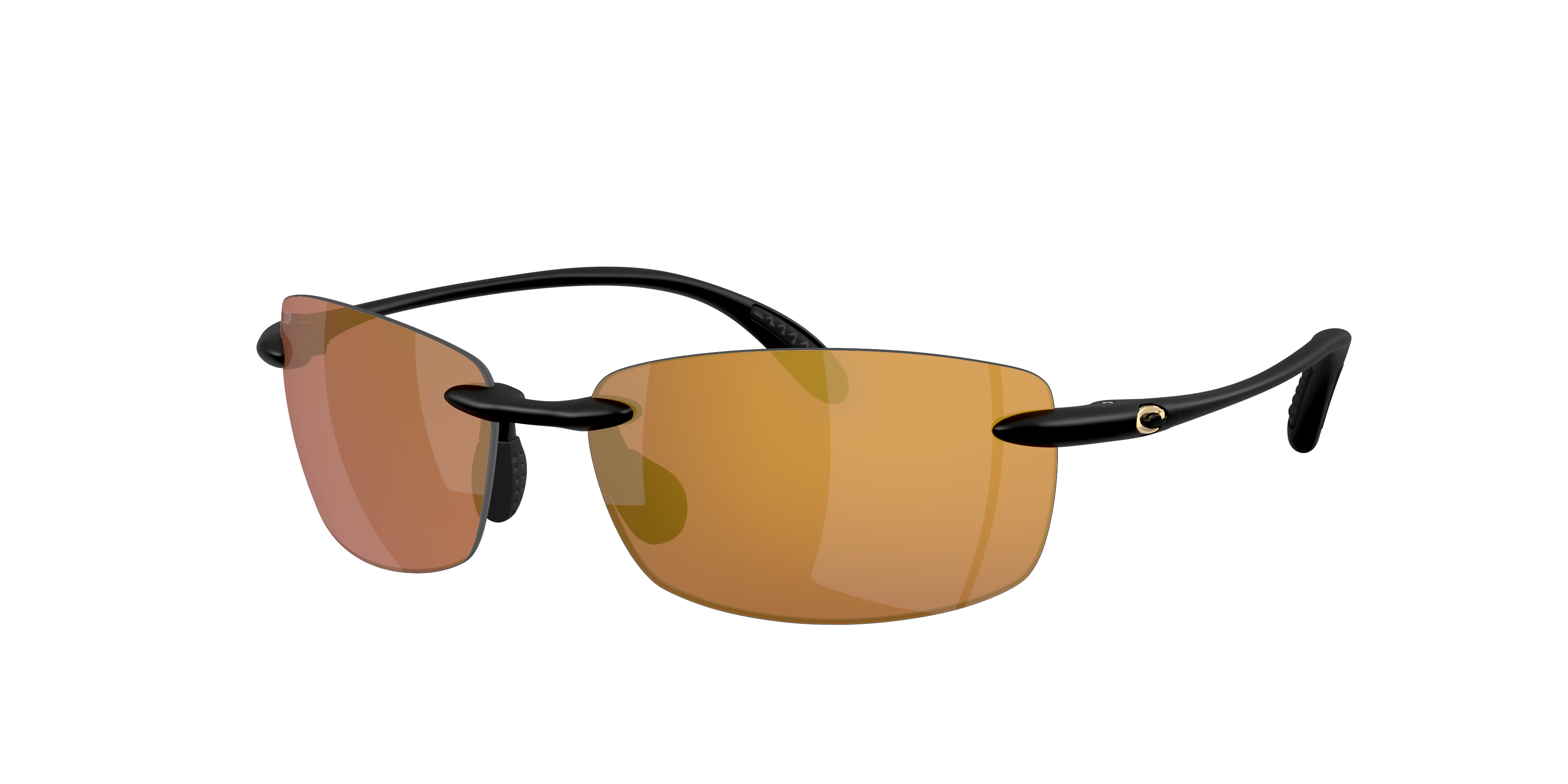 Costa Man Sunglass Ballast -  Frame color: Matte Black, Lens color: Gold Mirror