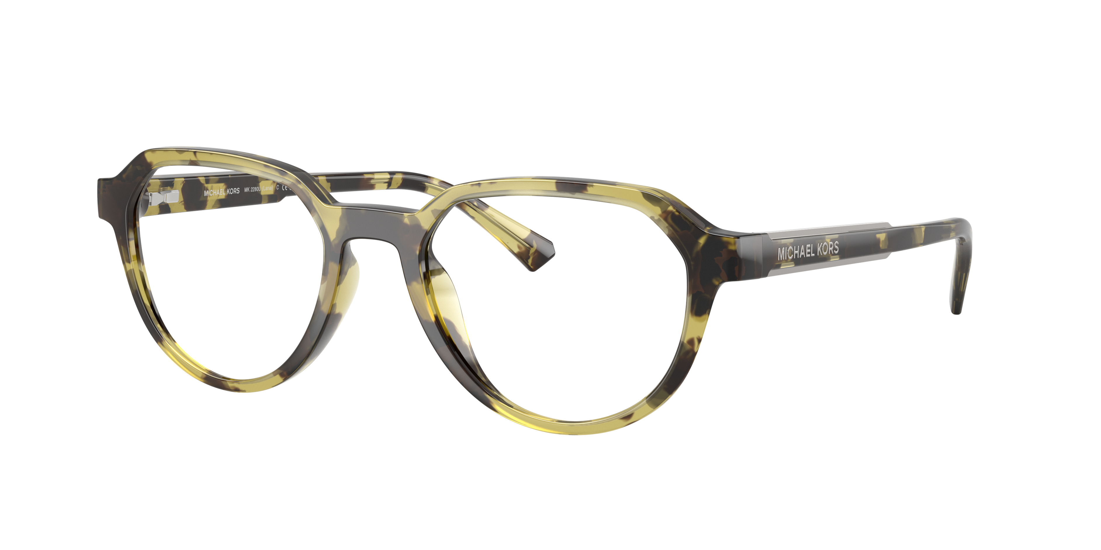 Michael Kors Man Sunglass Lanai -  Frame color: Olive Tortoise, Lens color: Olive Gradient