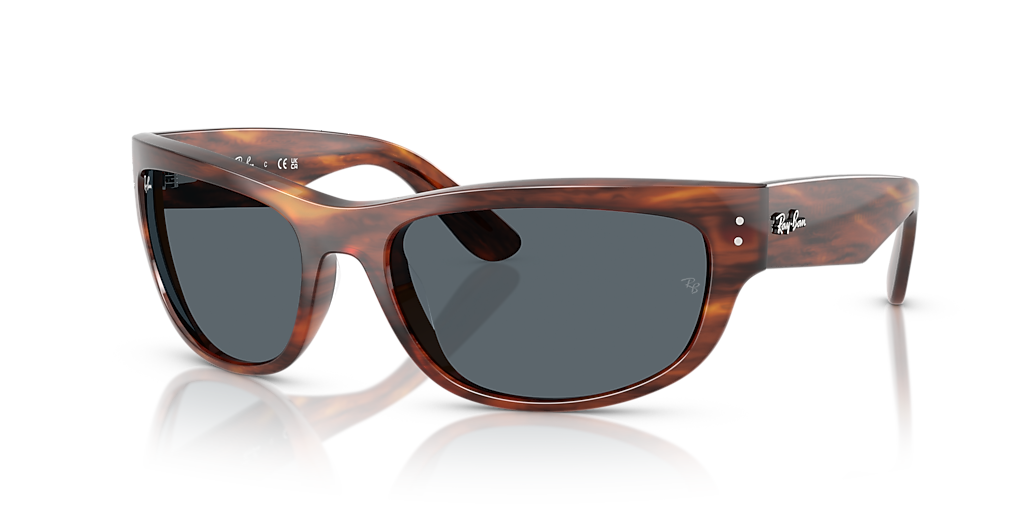 Ray-Ban Mega Balorama XL (63 - 19) with Blue lenses and Brown