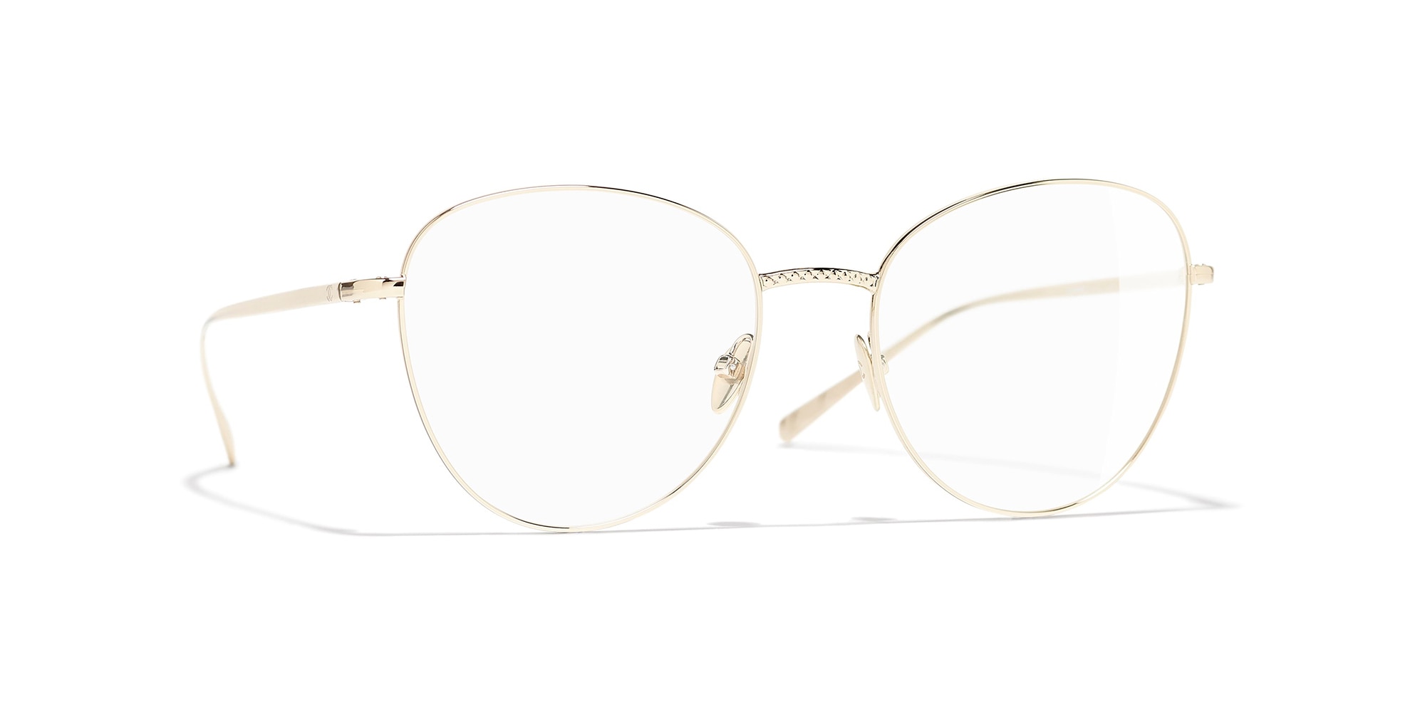 Chanel Woman Sunglass Round Eyeglasses CH2192 -  Frame color: Gold, Lens color: Demo Lens