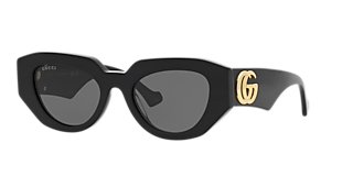 Gucci GG1427S S (53 - 21) with Grey lenses and Black frame