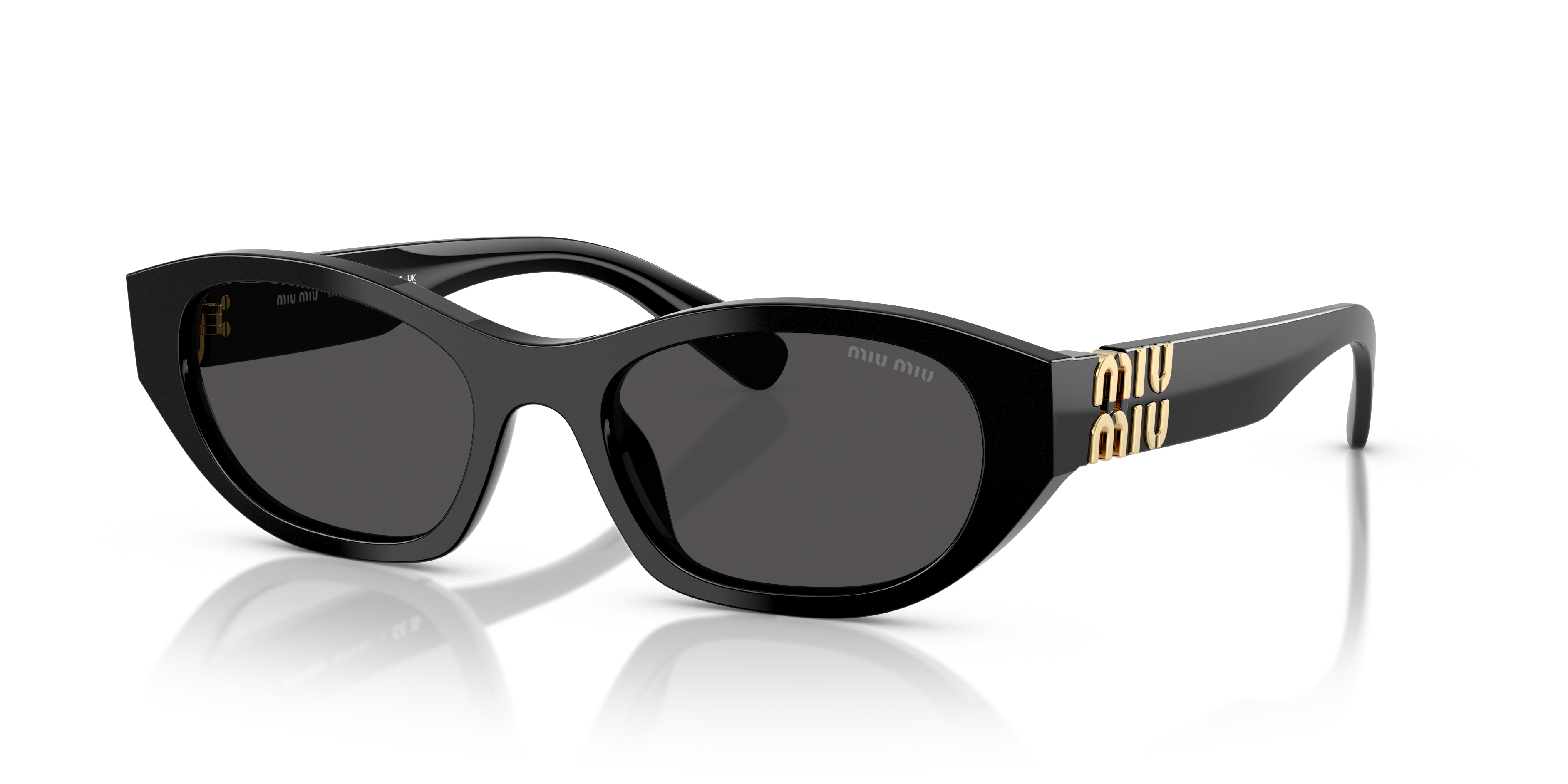 Miu Miu MU A03S L (53 - 19) with Grey lenses and Black frame