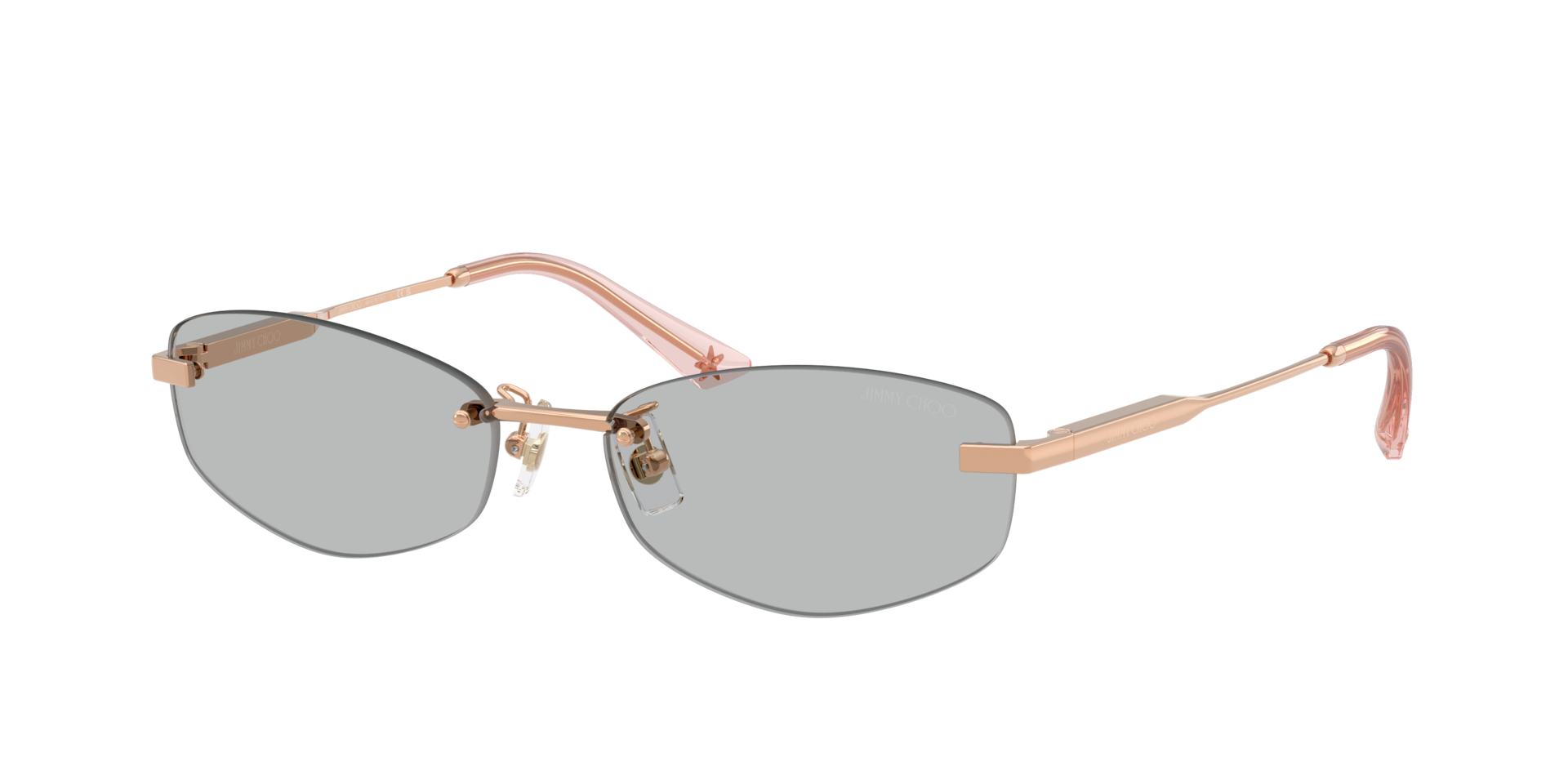 Jimmy Choo Woman Sunglass JC4013D -  Frame color: Rose Gold, Lens color: Light Grey