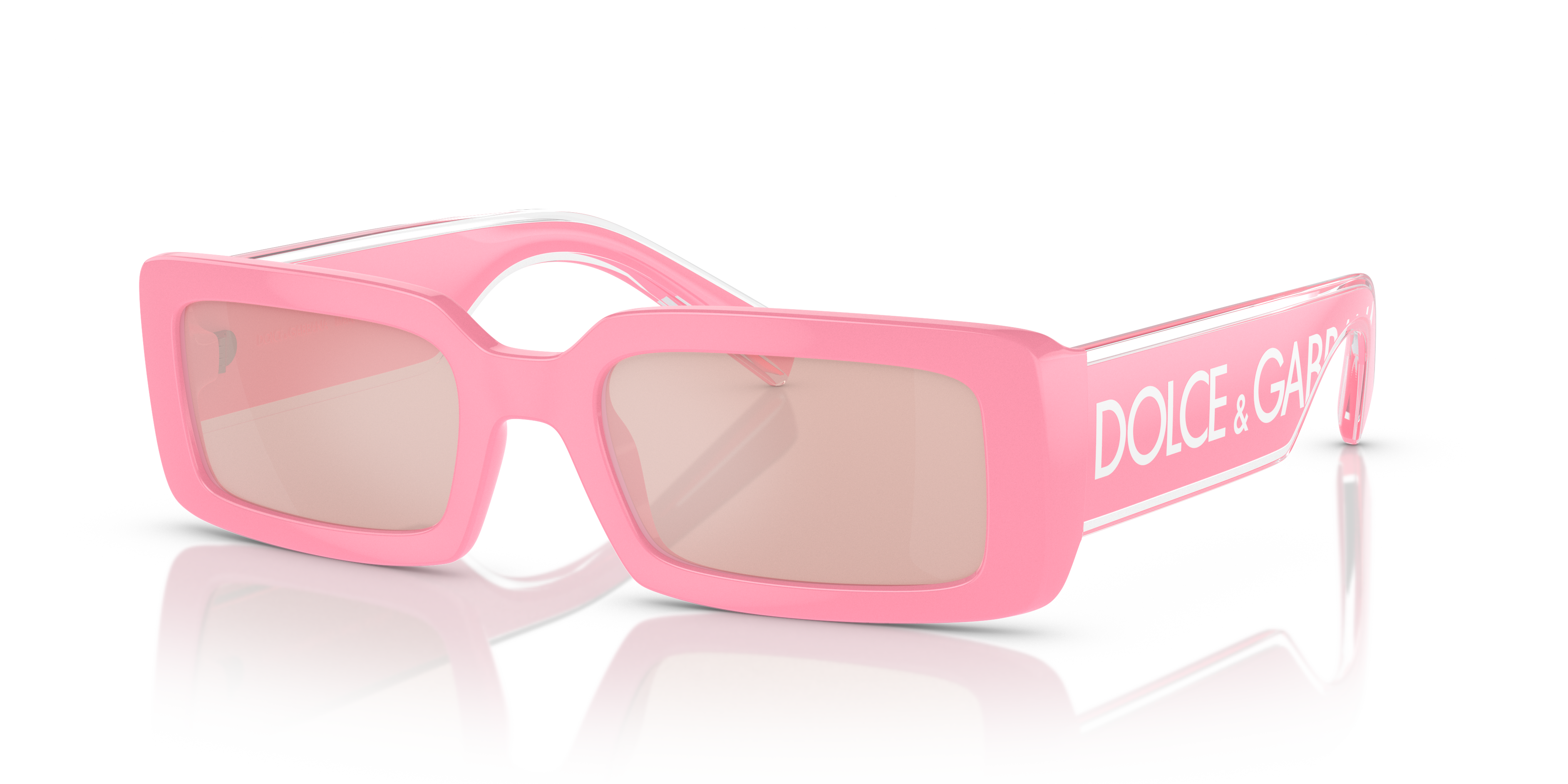 Dolce&Gabbana DG6187 M (53 - 20) com Lentes Rosa e Armação Rosa