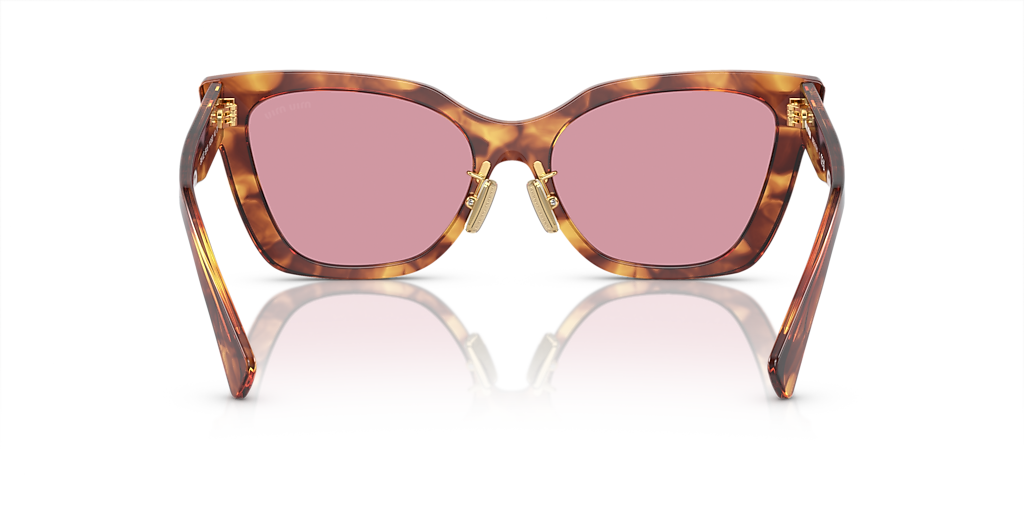 Miu Miu MU 02ZS L (56 - 18) with Red lenses and Brown frame