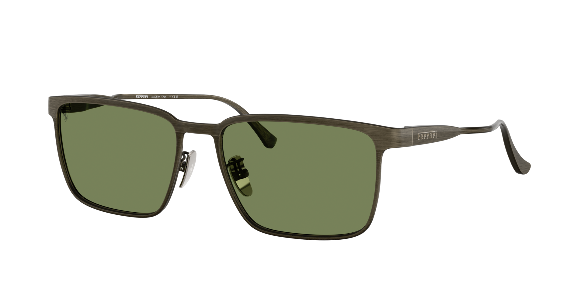 Ferrari Homme Sunglass FH1033D - Couleur du Monture Grey Brush Couleur de Lentille Cristal Vert 380 €