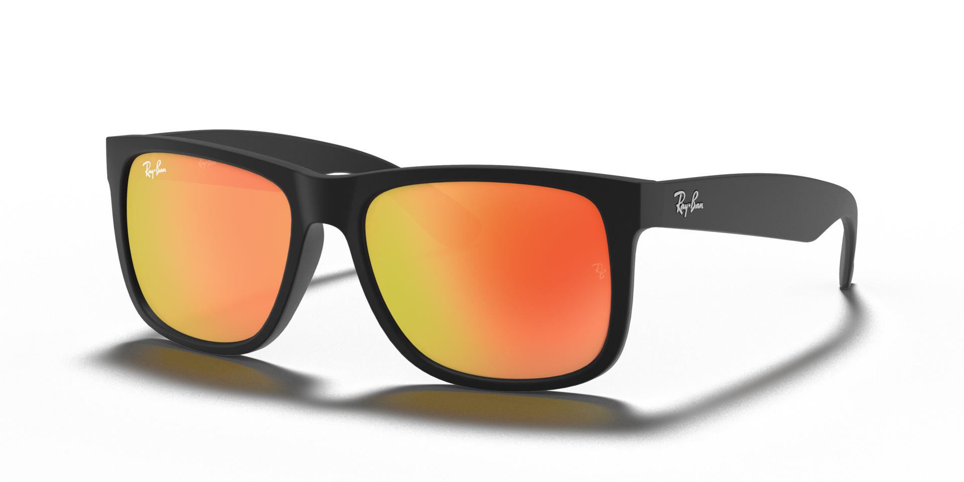 Ray-Ban Justin Color Mix S (54 - 16) with Red lenses and Black