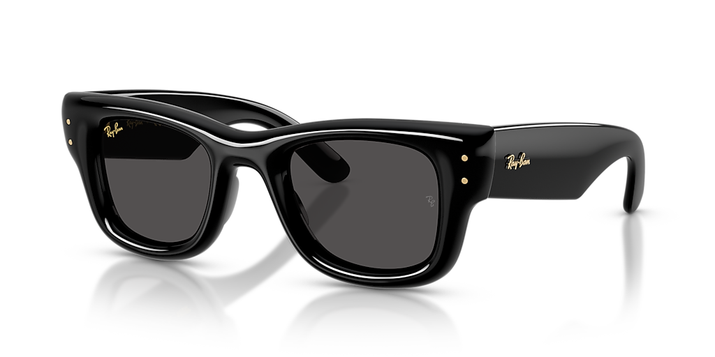 Ray-Ban Wayfarer Puffer M (47 - 23) with Black lenses and Black