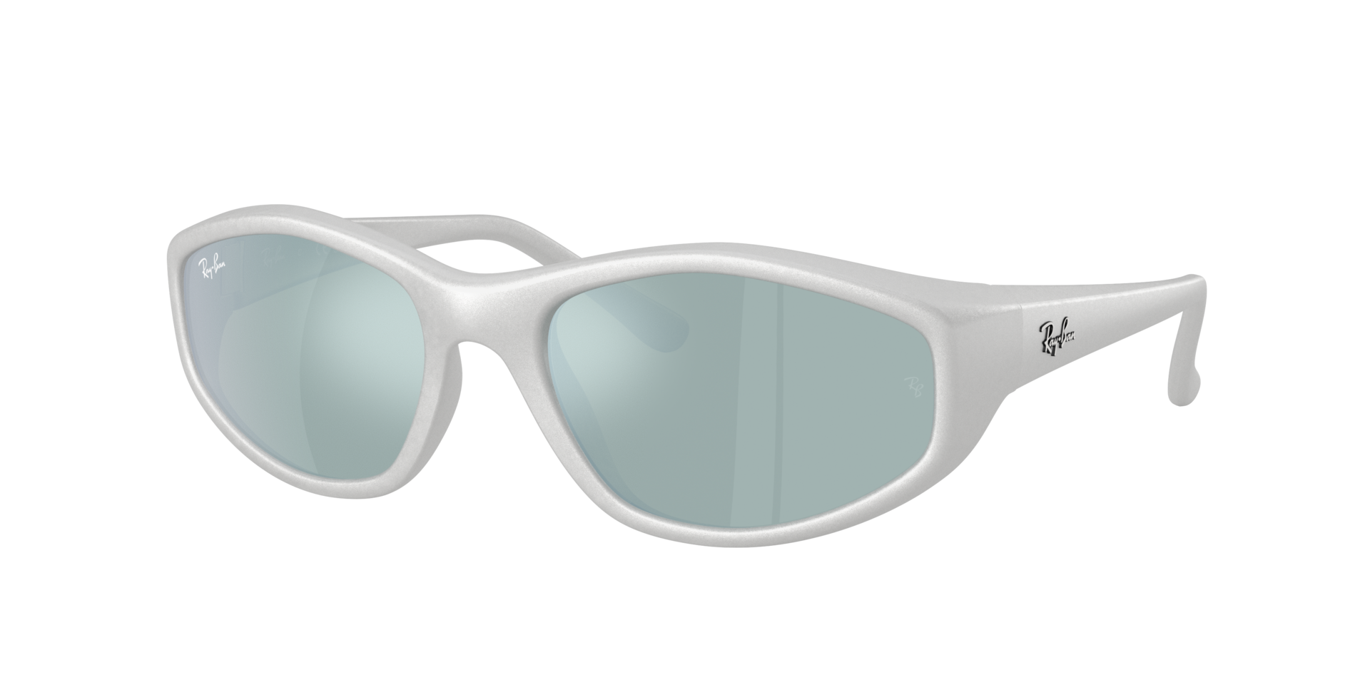Ray-Ban Unisex Sunglass RB2228 - Rahmenfarbe: Silber, Linsenfarbe: Hellgrün verspiegelt Silber