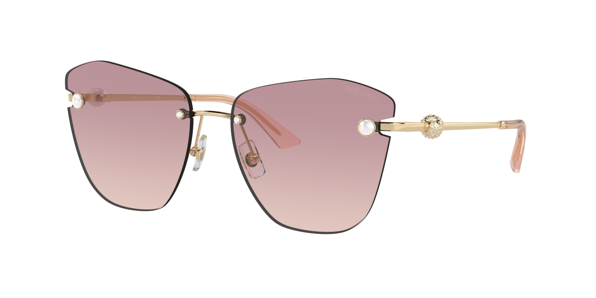 Jimmy Choo JC4004HB L (59 - 16) with Brown lenses and Gold frame