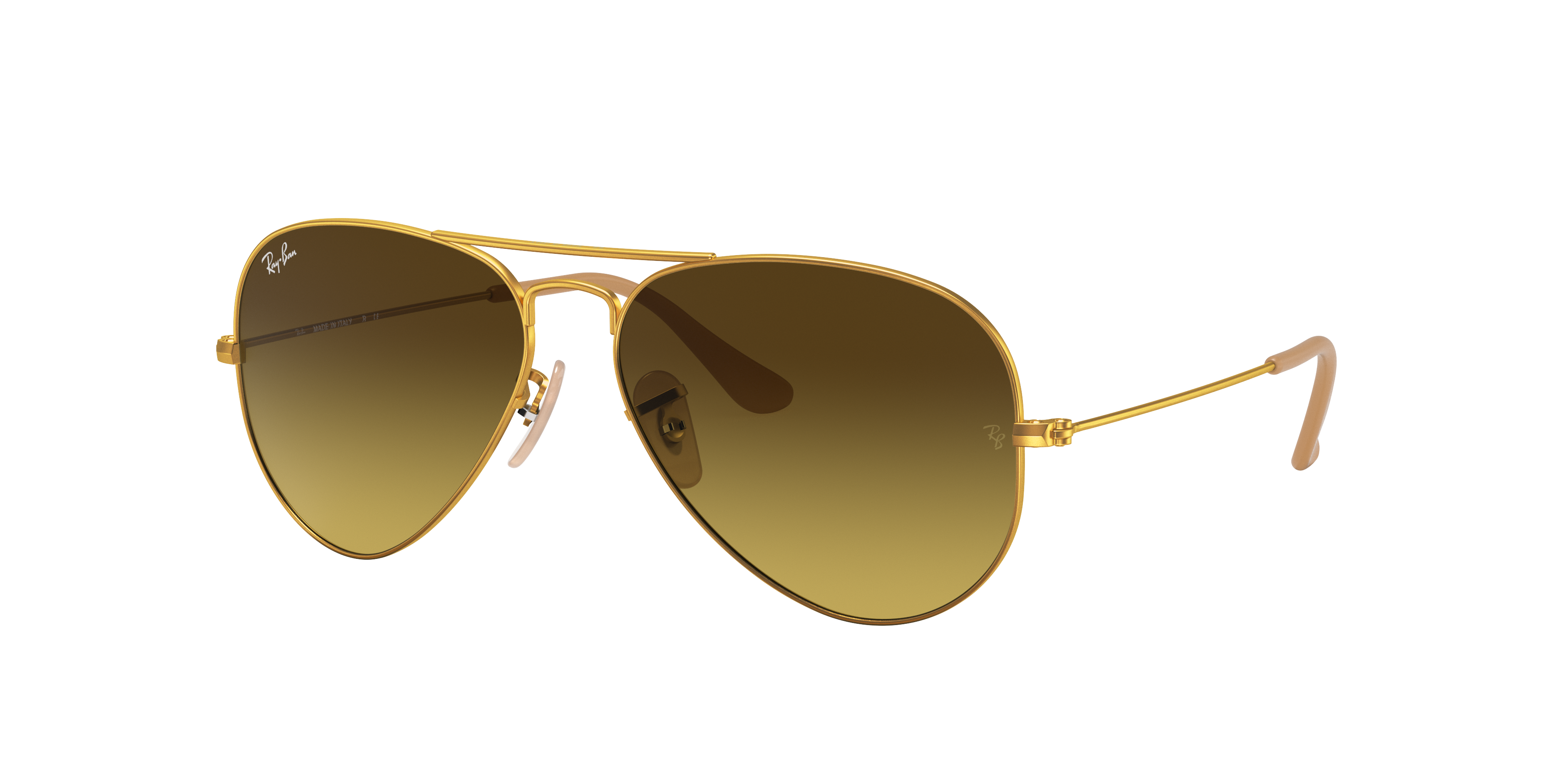 小物 Ray Ban Aviator Gradient made in Italy Ray-Ban Aviator Gradient M (55 - 14) with Brown lenses and Gold