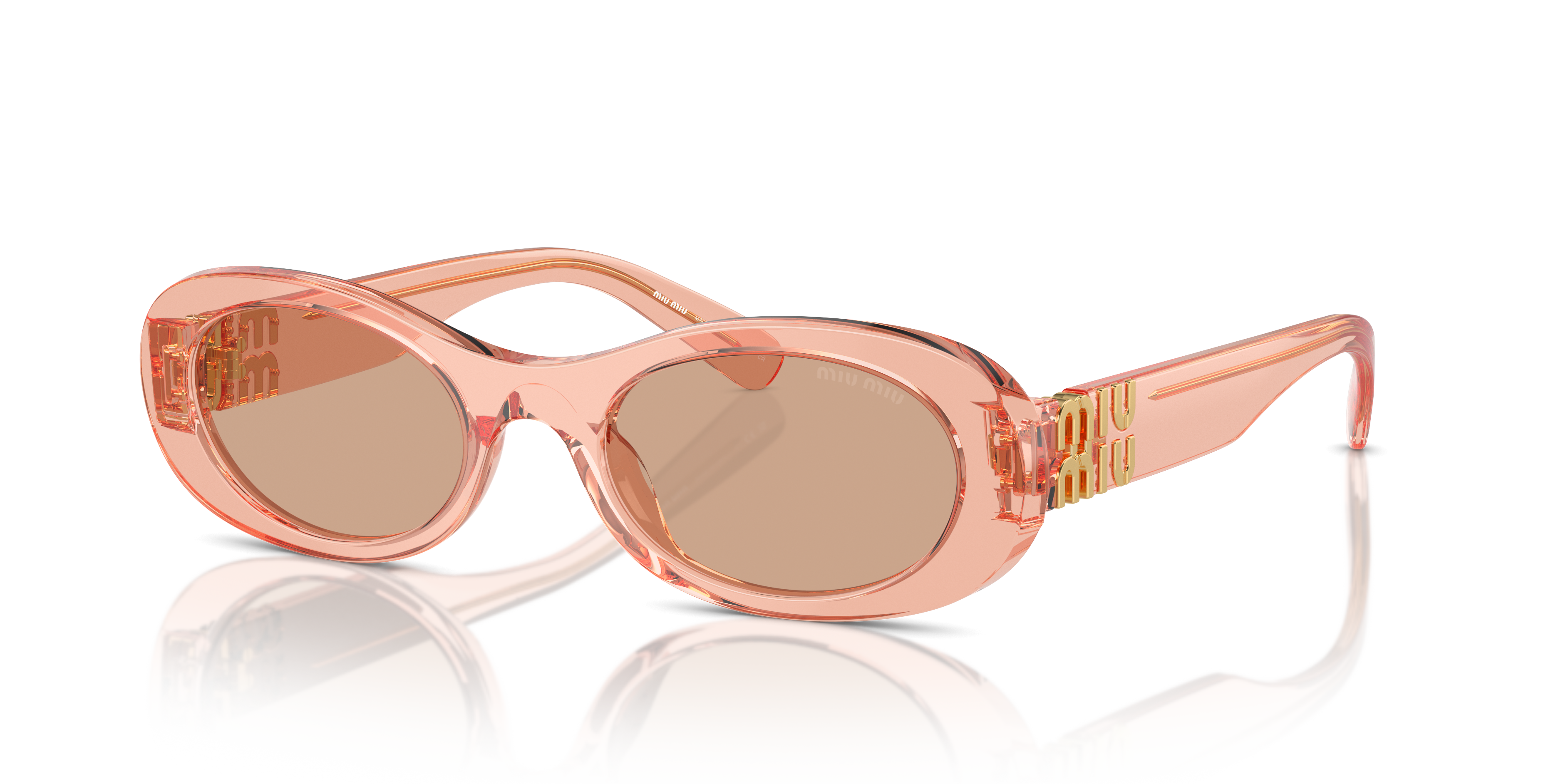 Miu Miu MU 06ZS S (50 - 20) with Brown lenses and Pink frame