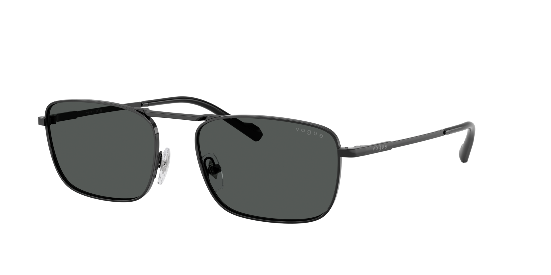 Vogue Eyewear Mann Sunglass VO4346S - Rahmenfarbe: Schwarz, Linsenfarbe: Dunkelgrau