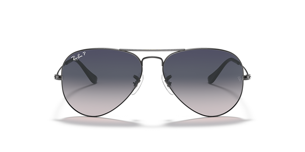 Ray-Ban Aviator Gradient M (55 - 14) com Lentes Azul e Armação