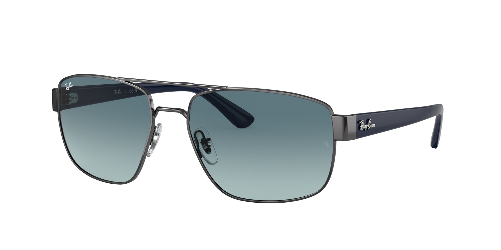 Ray-Ban Man Sunglass RB3663 -  Frame color: Gunmetal, Lens color: Blue Gradient Grey